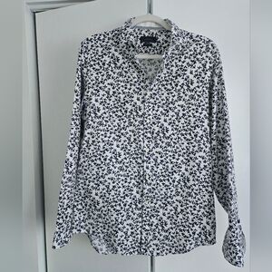 Zara mens slim fit dress shirt with pattern